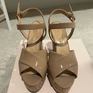 Sergio Rossi Patent Leather Wedge